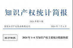 2024年1-6月专利、商标、地理标志等知识产权主要统计数据 | 附数据详情