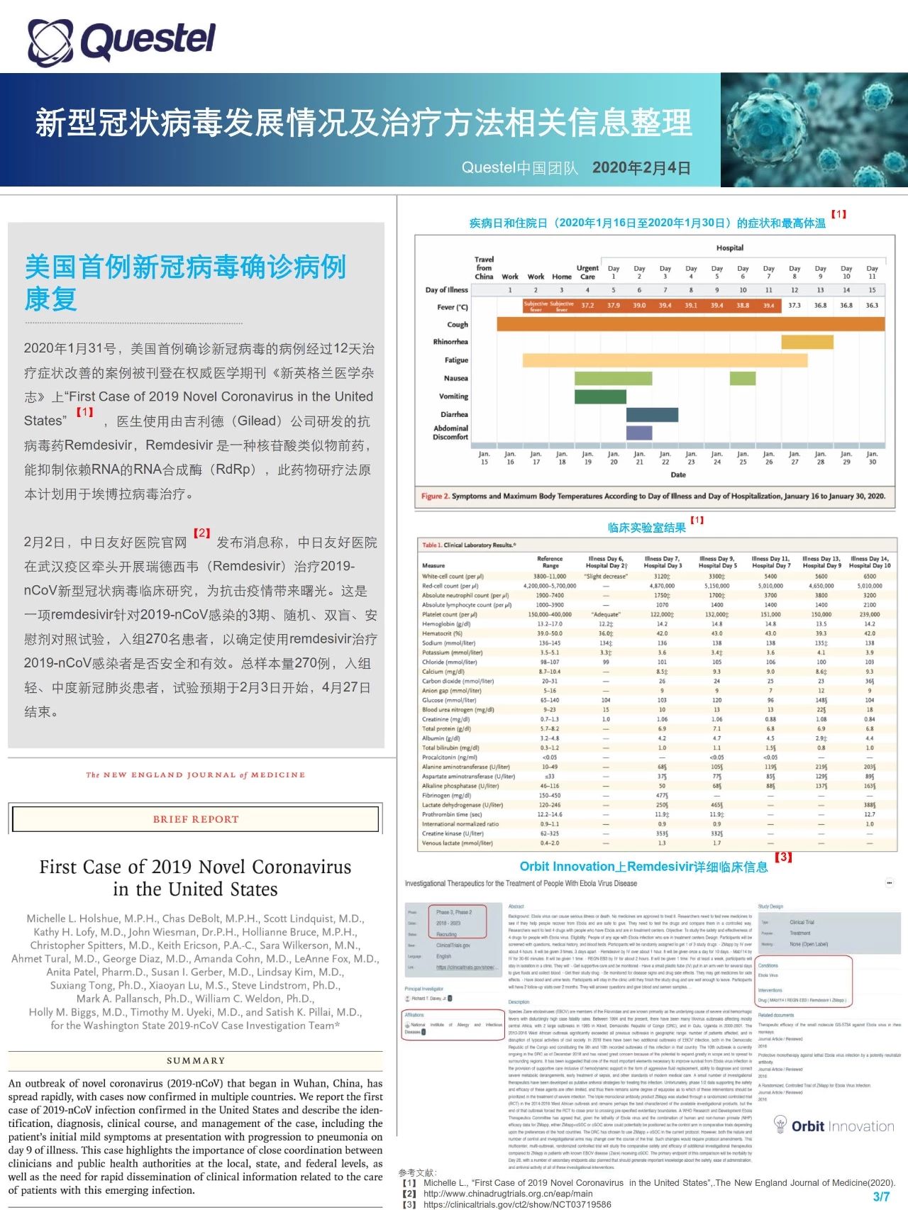 关注！新型冠状病毒发展情况及治疗方法相关信息整理