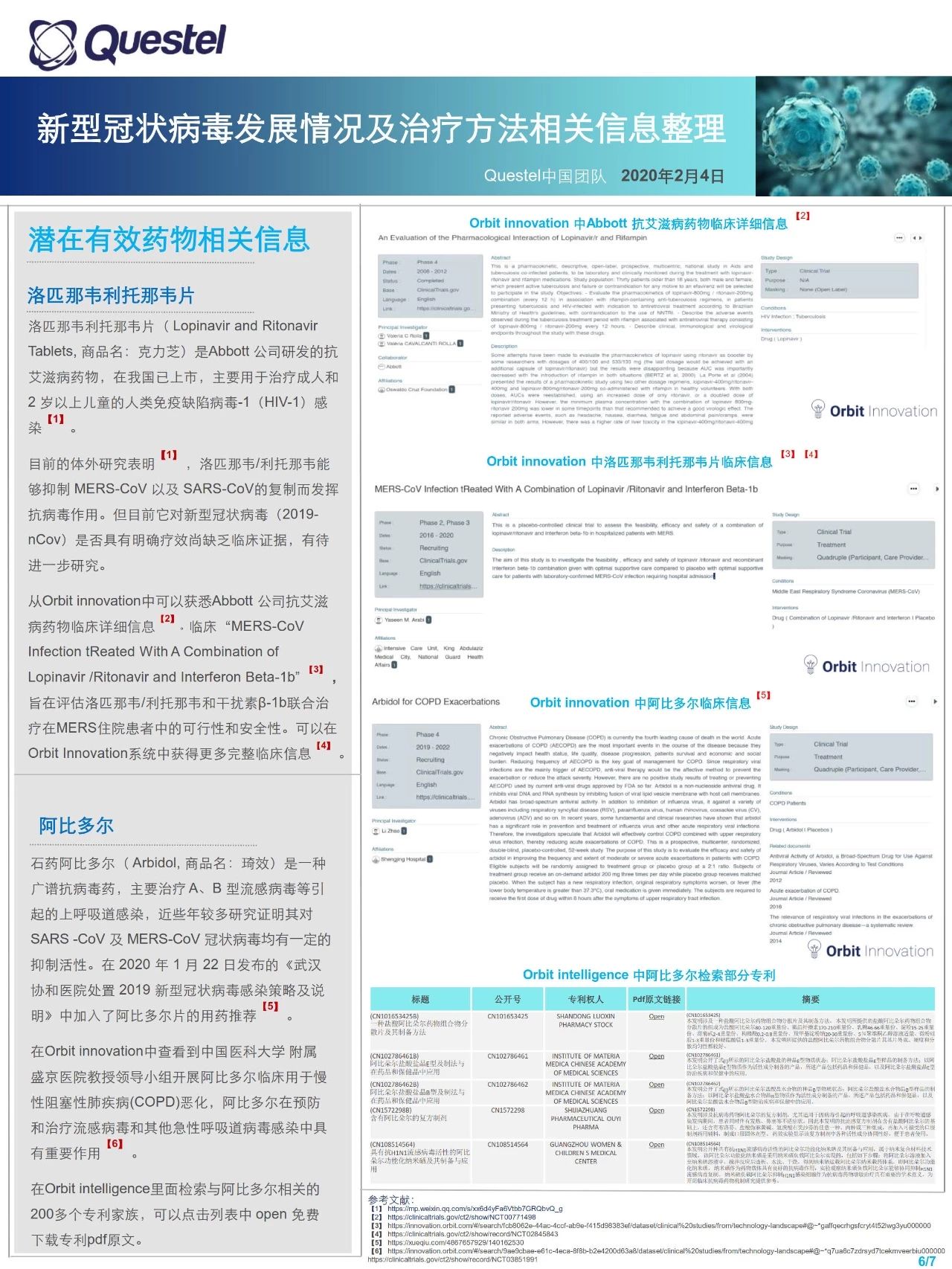 关注！新型冠状病毒发展情况及治疗方法相关信息整理