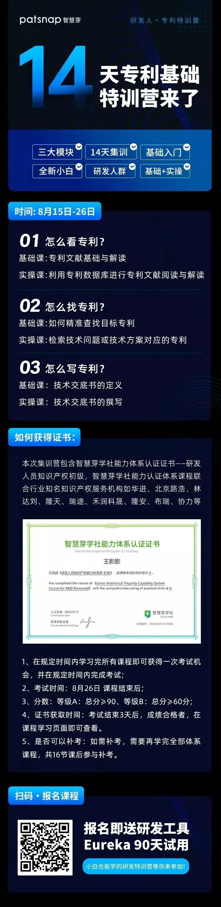 14天学会看专利、找专利、写专利，有可能么？