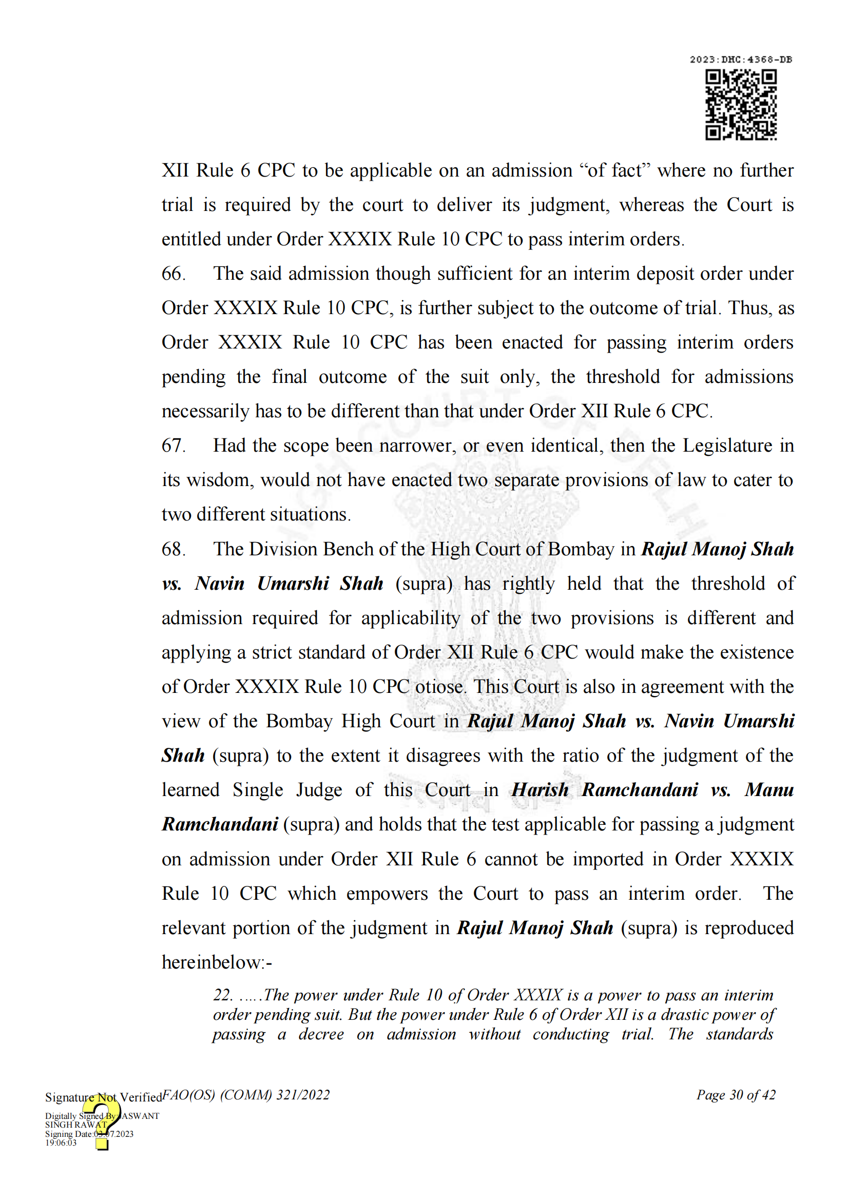 最新进展！印度高等法院要求OPPO支付保证金，因涉嫌侵犯诺基亚5G SEPs｜判决书