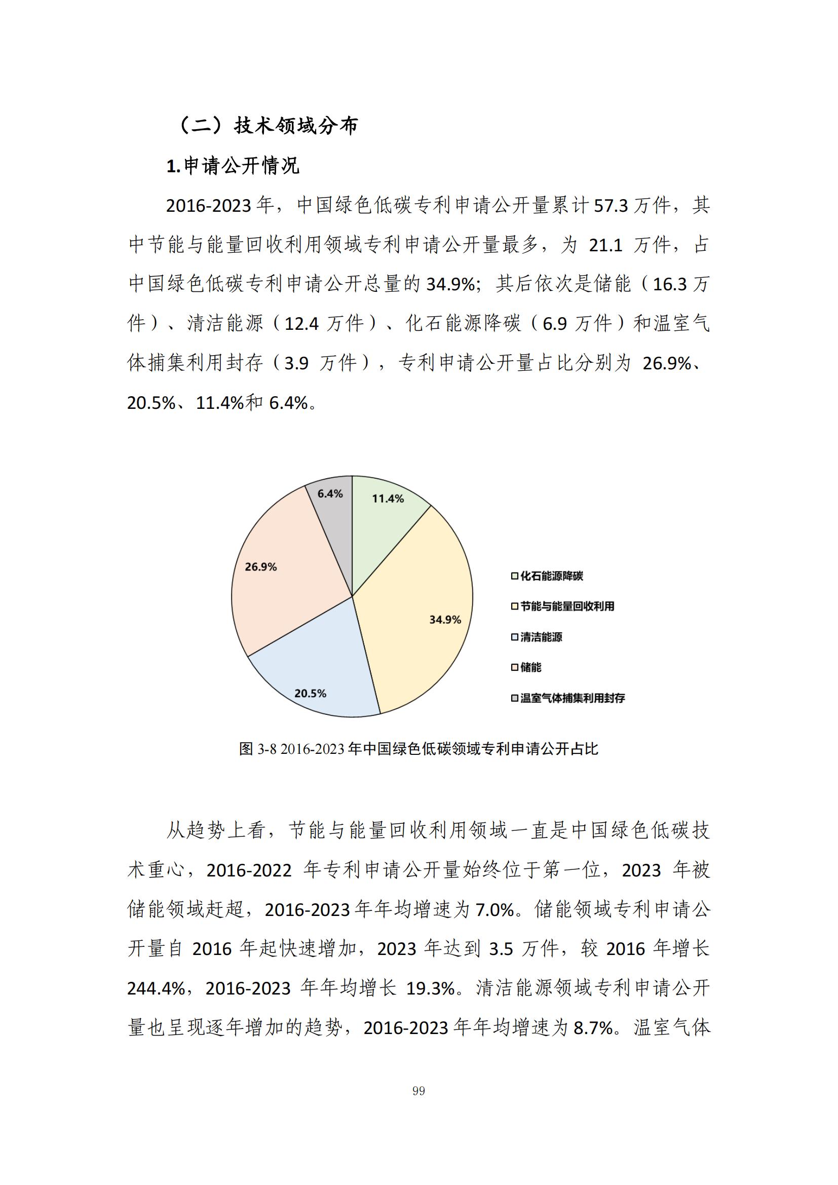 《绿色低碳专利统计分析报告（2024）》中英文版全文发布！