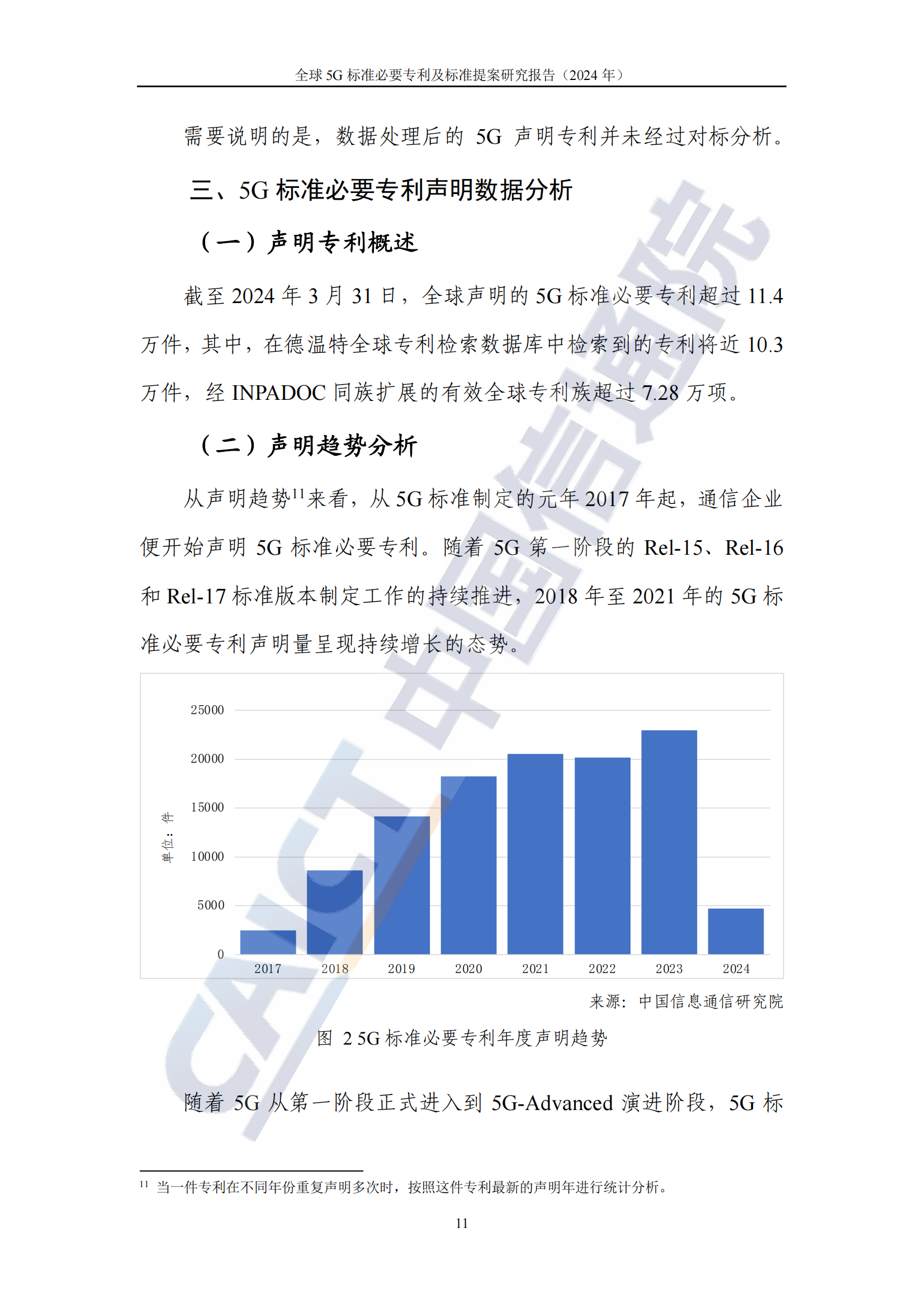 《全球5G标准必要专利及标准提案研究报告（2024年）》全文发布！