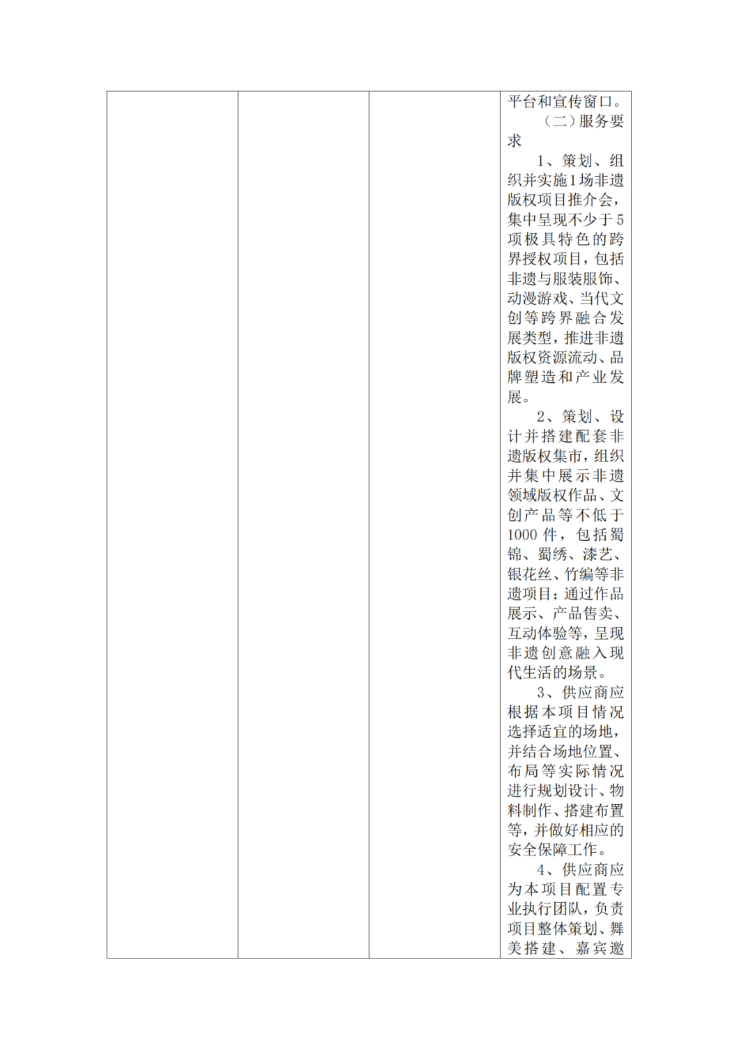 成都非遗版权授权交易项目采购，预算47万｜附公告