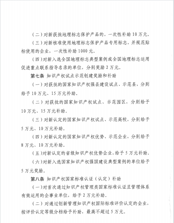 中国专利金奖奖励30万元！《陇南市知识产权保护奖励补助办法》来啦