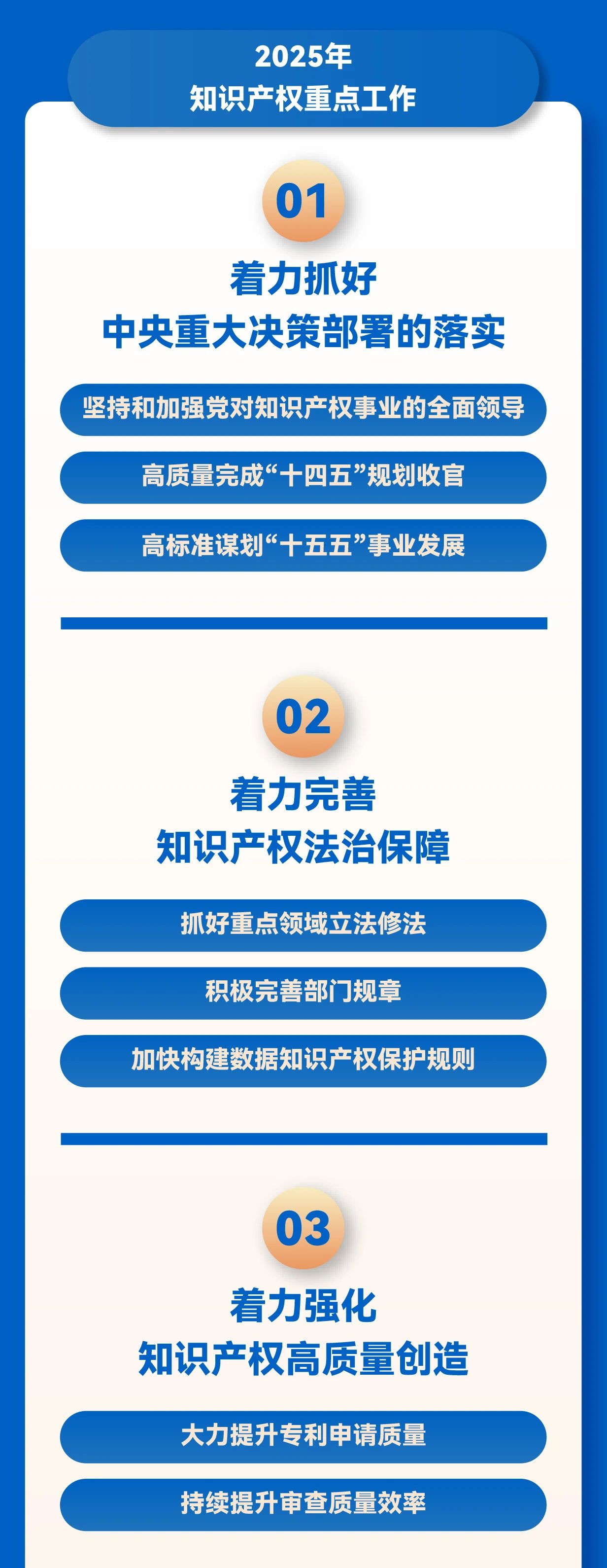 秒懂！2025年全国知识产权局局长会议工作报告