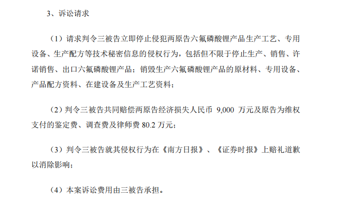 前员工泄密判刑赔偿600万元！“电解液一哥”天赐材料尚有9000万商业秘密案未解决