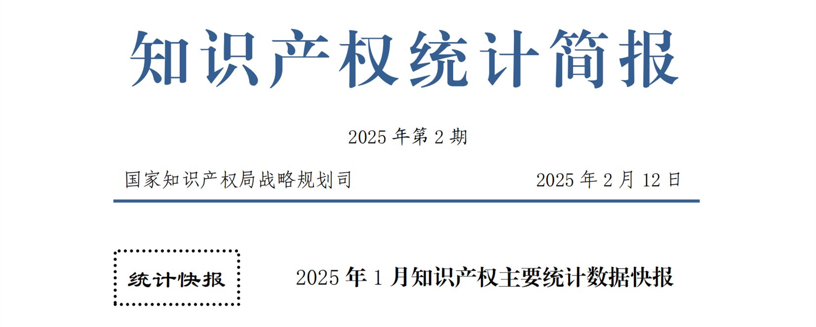 2025年1月专利、商标、地理标志等知识产权主要统计数据 | 附数据详情