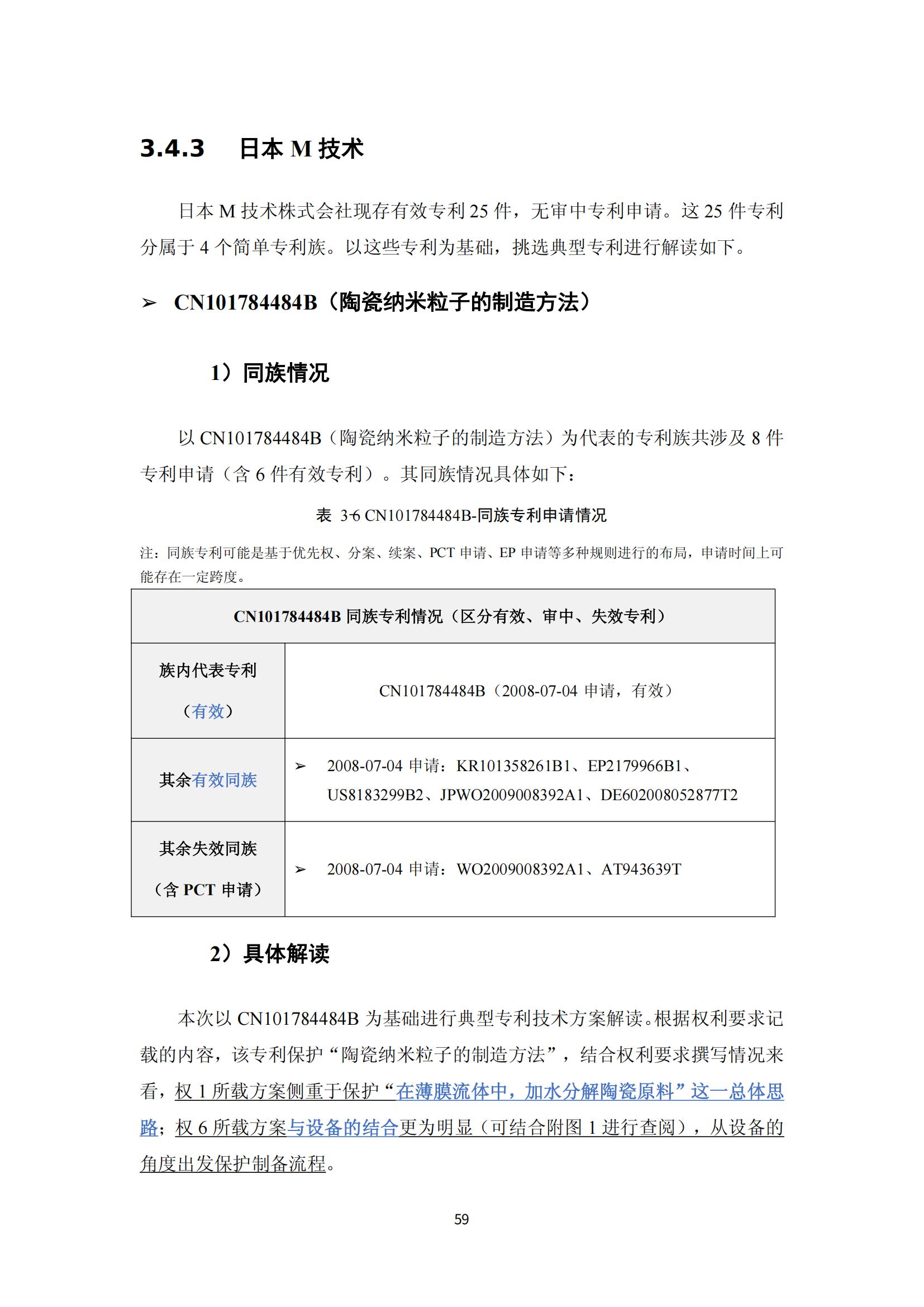 纳米陶瓷产业海外专利预警分析报告_63
