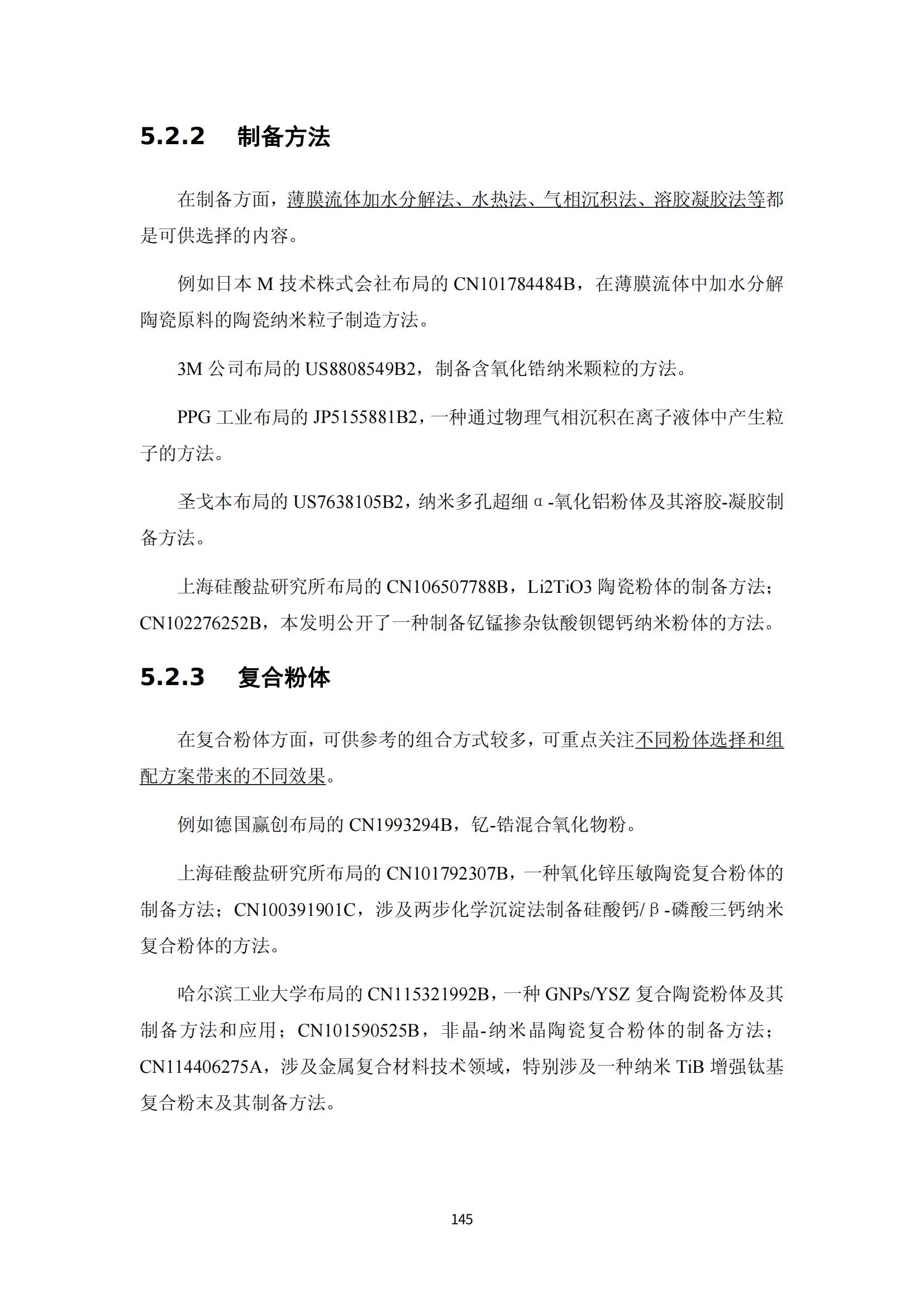 纳米陶瓷产业海外专利预警分析报告_149