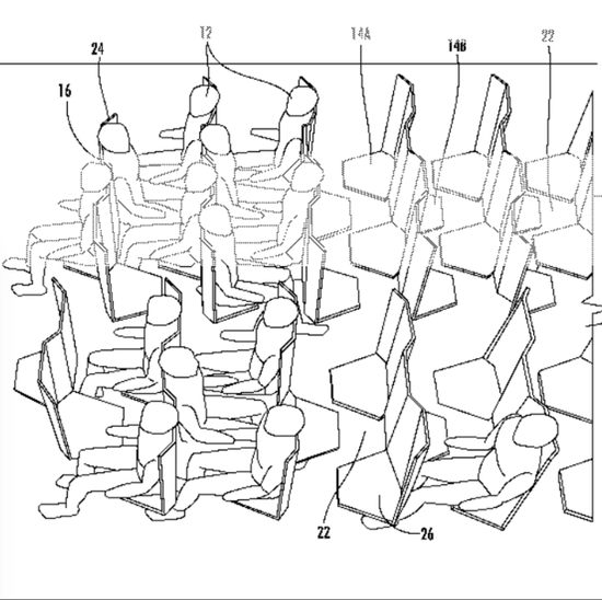 空客又申请座位设计奇葩专利