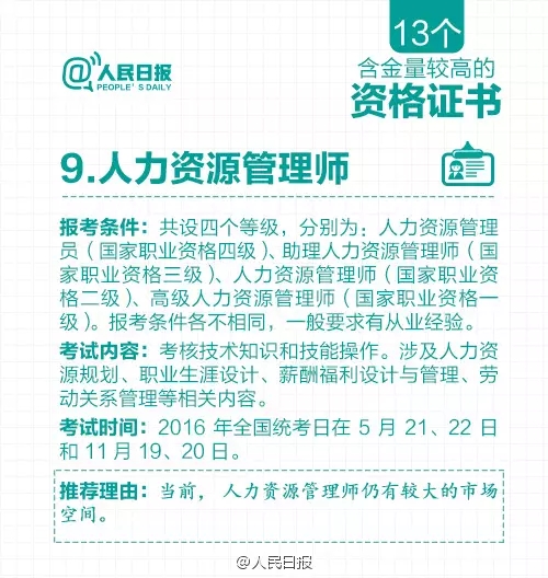 多项资格证取消后，剩下的这13个最值钱！