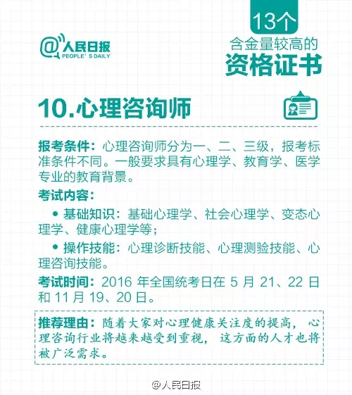 多项资格证取消后，剩下的这13个最值钱！